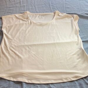 Chico's Short Sleeve Round Neck Tee - White